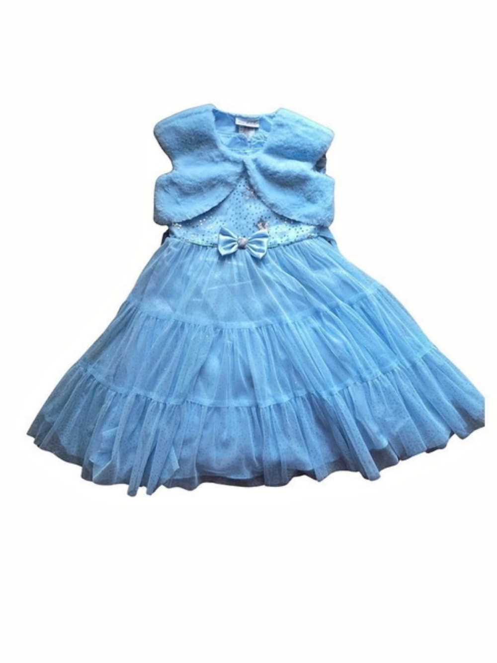 Jona Michelle Girls Size 5 Blue Formal Dress Set